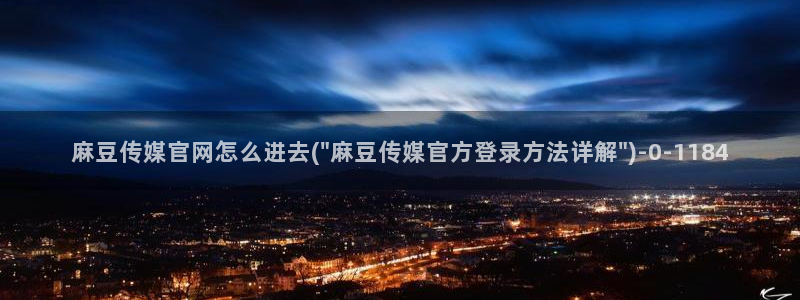 国产之光 麻豆传媒官网